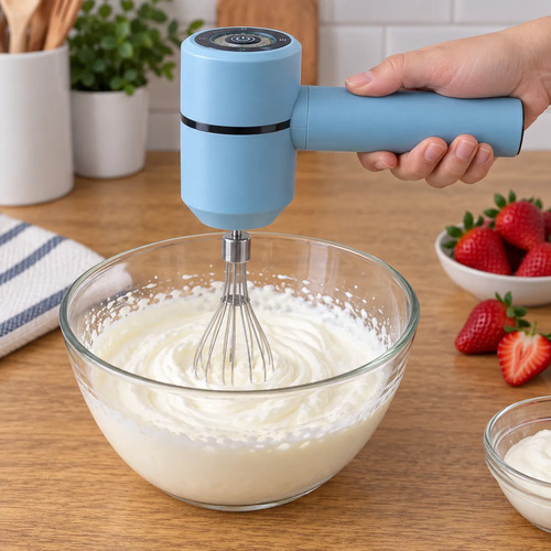 Batidora y Espumador de Leche Inalámbrico Recargable USB – 3 Velocidades - Imagen 4